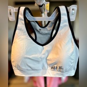 Cream sports bra XL new